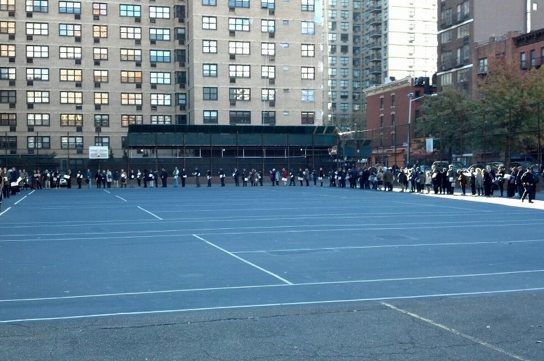 The PS 167 line to vote